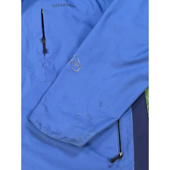 Patagonia Mens Full Zip Up Lightweight Jacket‎ Blue Large Outdoor Hiking - Picture 2 of 7